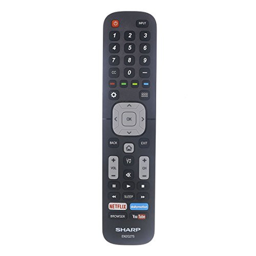 Original Sharp EN2G27S TV Remote Control With Netflix, YouTube, and Browser Buttons