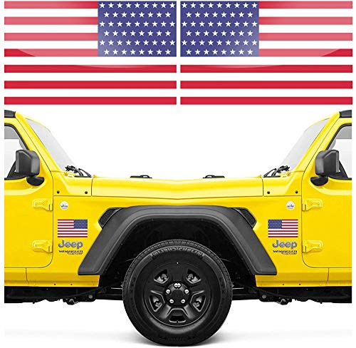 American Flag Decal American Flag Sticker 6 x 3.5 Inches American Flag Stickers or American Flag Decals for Trucks American Flag Car Decal American Flag Stickers for Trucks American Flag Car Sticker