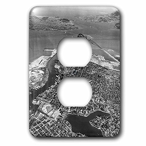 3dRose lsp_203965_6 Print of Aerial View Of 1930 San Francisco 2 Plug Outlet Cover
