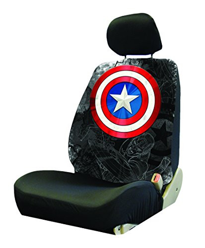 Plasticolor 008668R01 Captain America Low Back Seat Cover