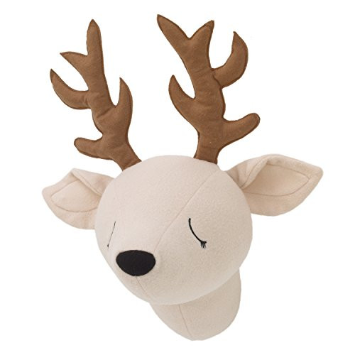 Little Love by NoJo Plush Head Nursery Wall Decor, Deer, Beige, Brown