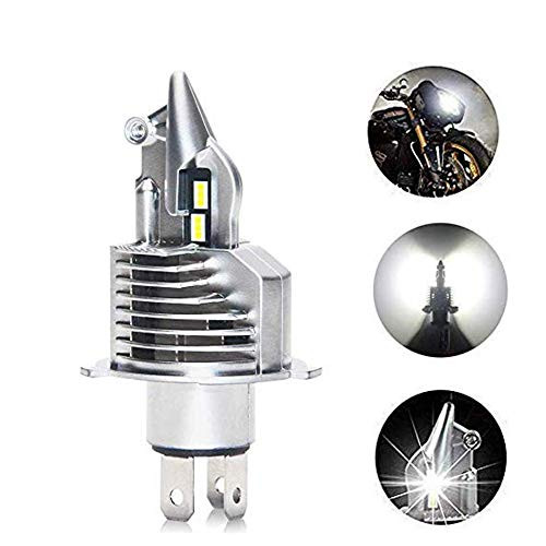 H4 Led Headlight Bulbs Motorcycle 35W Xenon White 6500K 8000LM LED Headlight Hi/Lo Beam HB2 Led Headlights Plug and Play All-in-One 9003 Led Headlight (H4(single for Motorcycle))