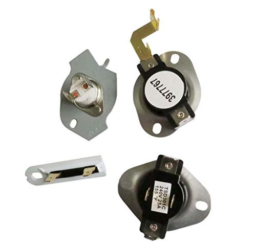 Performance Dryer Thermostat and Dryer Thermal Fuse 3392519 & 3387134 & 3977767 & 3977393 Fits Whirlpool Kenmore Maytag Dryer