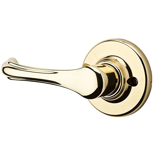 Kwikset Dorian Half-Dummy Lever in Polished Brass Kwikset Dorian Half-Dummy Lever in Polished Brass