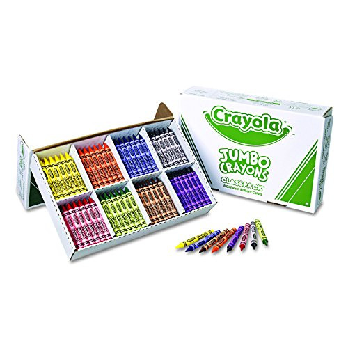 Crayola Jumbo Crayons Classpack, Toddler Crayons, 8 Colors, 200 Count, 8 Assorted (528389) Crayola Jumbo Crayons Classpack, Toddler Crayons, 8 Colors, 200 Count, 8 Assorted (528389)