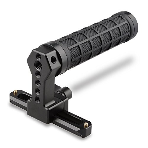 CAMVATE Quick Release Rubber Grip Top Handle with NATO Rail for Blackmagic Pocket Cinema Camera (Black)