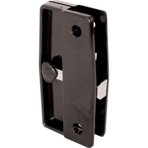 Slide-Co 121799 Screen Door Latch and Pull, Mortise Style, Black Plastic