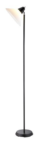 Adesso 3677-01 Swivel Floor Lamp, Black Finish
