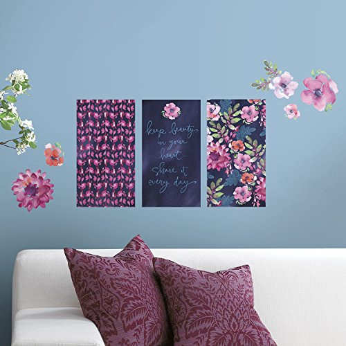 RoomMates Kathy Davis Beauty in Your Heart Panel Peel and Stick Wall Decals