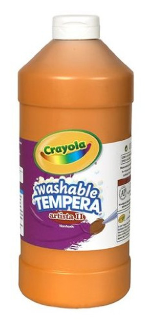 Crayola Washable Tempera Paint, Orange Paint Craft Supplies, 32 Ounce