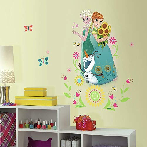 RoomMates Disney Frozen Fever Group Peel And Stick Giant Wall Graphic