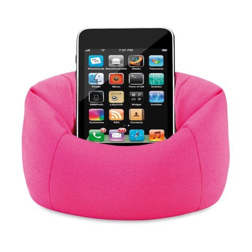 eBuyGB Bean Bag Sofa Pouch Case for iPhone/iPod/Samsung Smartphone, Fuchsia