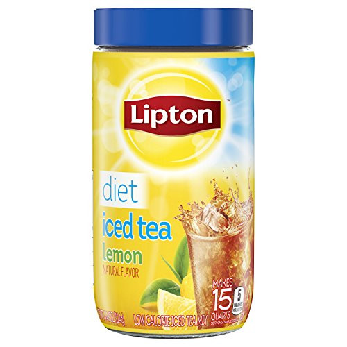 Lipton Black Iced Tea Mix Diet Lemon 15 Quarts, 4.4 oz. (Pack of 2)