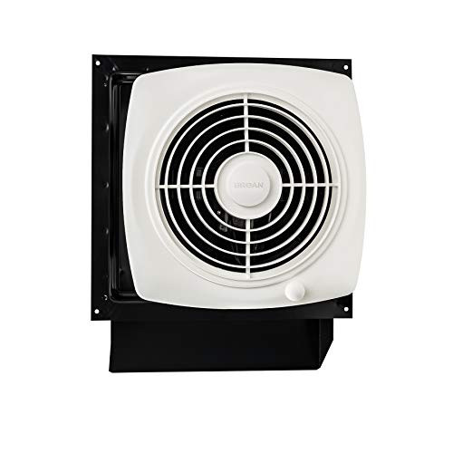 Broan-Nutone  509S  Through-the-Wall Ventilation Fan, White Square Exhaust Fan, 6.5 Sones, 180 CFM, 8"