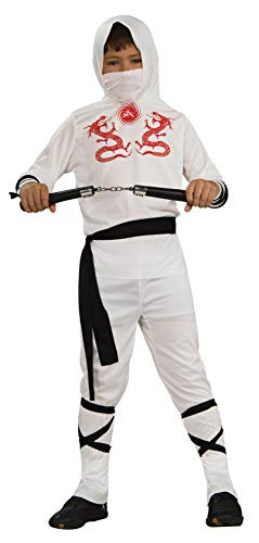 Haunted House Child's White Ninja Costume, Large