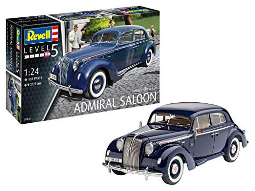 Revell 07042 Luxury Class Car Admiral Saloon Plastic Model Kit, Blue, 1:24