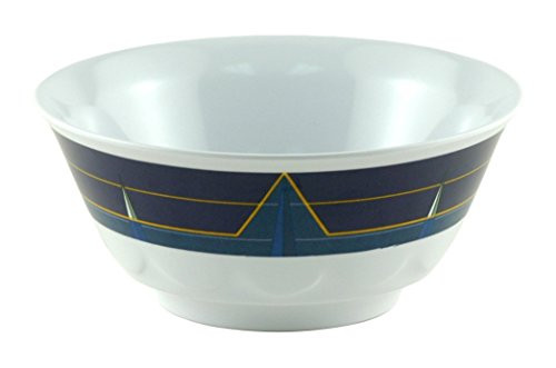 Galleyware Blue Compass Melamine Non-Skid Soup/Cereal Bowls, Set Of 4