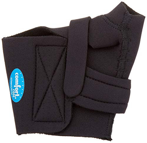 Comfort Cool Thumb CMC Restriction Splint, Provides Direct Support for The Thumb CMC Joint While Allowing Full Finger Function, Left Hand, Large Plus