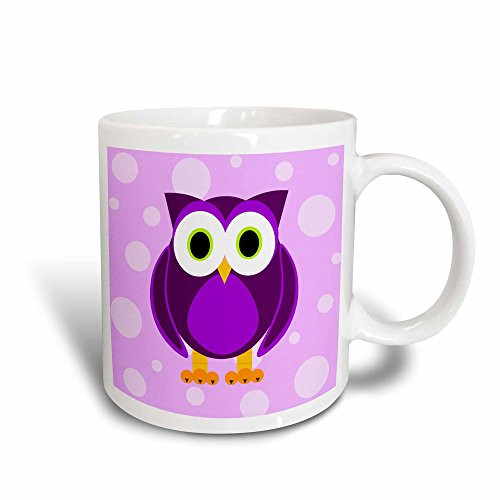 3dRose Cute Purple Owl on Light Purple Background Magic Transforming Mug, 11-Ounce 3dRose Cute Purple Owl on Light Purple Background Magic Transforming Mug, 11-Ounce