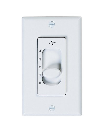 Emerson Ceiling Fans SW46W, 4-Speed Ceiling Fan Slide Control White
