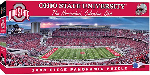 MasterPieces NCAA Ohio State Buckeyes, Stadium Panoramic Jigsaw Puzzle, The Horseshoe, 1000 Piece MasterPieces NCAA Ohio State Buckeyes, Stadium Panoramic Jigsaw Puzzle, The Horseshoe, 1000 Piece