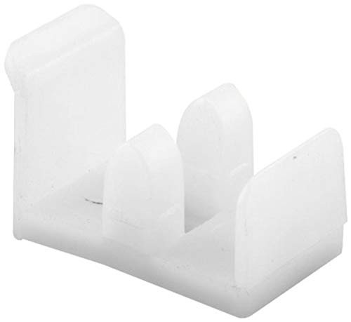 Prime-Line Products 193075 Sliding Shower Door Bottom Guide, Plastic,White