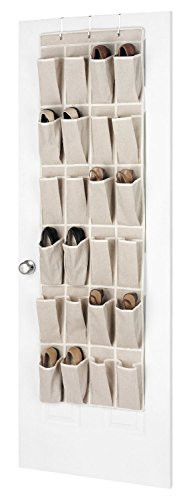 Whitmor Linen Over the Door Shoe Organizer