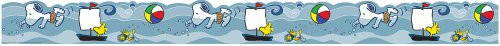 Eureka Peanuts Summer Fun Deco Trim, Set of 12 Reusable Strips, Each Strip Measuring 37" long