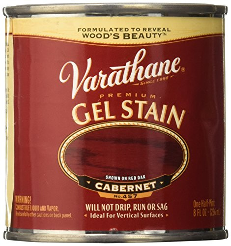 Varathane 224501 Premium Gel Stain, Half Pint, Cabernet
