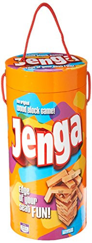 Jenga Game Wooden Blocks Stacking Tumbling Tower Kids Game Ages 6 and Up (Amazon Exclusive)