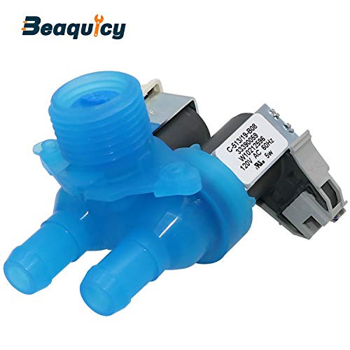 W10212596 Cold Water Inlet Valve for Washing Machine by Beaquicy - Replacement for Whirlpool Washers - Water Inlet Valve for the Cold Water