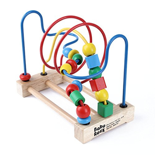 Bead Maze for Toddlers Educational Toys Roller Coaster Preschool Learning Classic Wooden Toy for 1 2 3 Years Old Baby Boys Girls Kids Gift