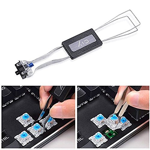 Wanty 2 Pack Keycap Puller, Stainless Steel Key Keycap Removal Tool/Keycap Remover/Remove Fixing Keyboard Tools for Mechanical Keyboard