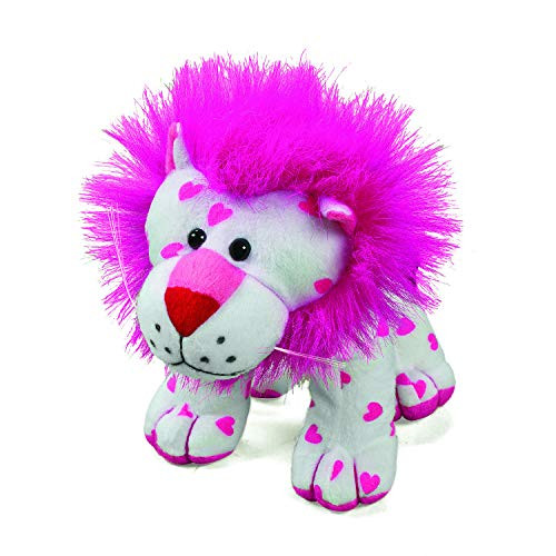 Fun Express - Valentine Plush Lion for Valentine's Day - Toys - Plush - Stuffed Zoo & Safari - Valentine's Day - 1 Piece
