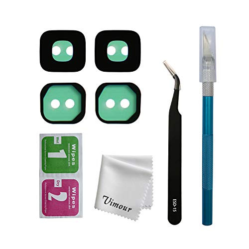 Vimour 2 Pieces OEM Rear Camera Glass Lens Replacement for Samsung Galaxy S9 G960 (All Models) with Pre-Installed Adhesive and Repair Toolkit