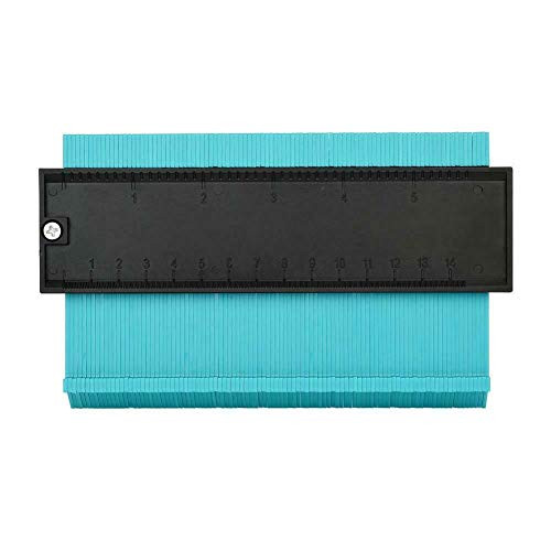Contour Gauge, Plastic 5" Profile Gauge Duplicator Copy Irregular Shapes Tracing Template Measuring Tool Green
