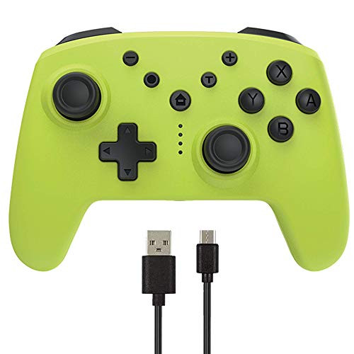 Wireless Pro Controller for Switch/Switch Lite,Supports Gyro Axis, Turbo and Dual Vibration Yellow