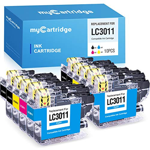 MYCARTRIDGE Compatible Ink Cartridge Replacement for Brother LC3011 LC-3011 Work for MFC-J895DW MFC-J491DW MFC-J497DW MFC-J690DW (4 Black 2 Cyan 2 Magenta 2 Yellow, 10 Pack)
