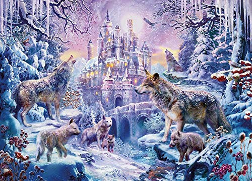 Puzzles 1000 Piece Jigsaw Puzzles for Adults Kids- Wolf Castle Home Decorations Gifts Puzzleboss Jigsaw Puzzles