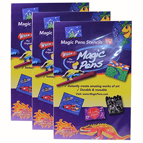 WHAM-O The Original Magic Pens Stencils, (Pack of 3)