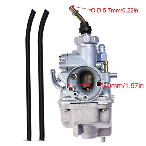 Anxingo Carburetor for Yamaha TTR 125(2000-2007) TTR125E(2003-2007) TTR125L(2000-2007) TTR125LE(2003-2007) TTR125 00 01 02 03 04 05 06 07 with Fuel Lines