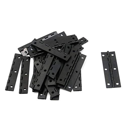 Tulead Long Folding Hinges Cabinet Hinges 2.95"x0.9" Black Hinges Box Hinges Door Hinges Butt Hinges 24PCS with Mounting Screws Tulead Long Folding Hinges Cabinet Hinges 2.95"x0.9" Black Hinges Box Hinges Door Hinges Butt Hinges 24PCS with Mounting Screws