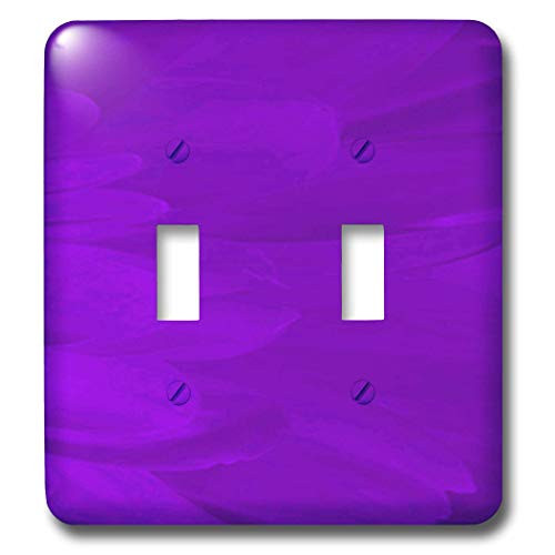 3dRose LLC lsp_20664_2 Purple Floral Petals Double Toggle Switch