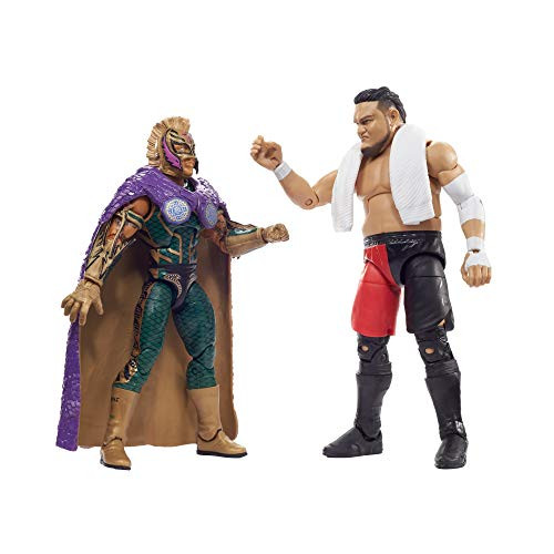 ?WWE Battle Pack with Two 6-inch Articulated Action Figures & Ring Gear, Mysterio Vs Somoa Joe