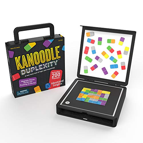 Educational Insights Kanoodle Duplexity, Puzzle Challenges, Brain Teasers, Magnetic Game, Ages 8 to Adult