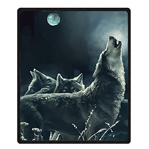 Yuki home Moon Wolves howl Velvet Plush Throw Blanket Super soft Fluffy Lightweight Cozy Fleece feeling Blanket Bed Blankets for Couch Sofa bed 58" x 80" (3)