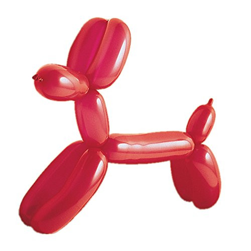 Unique party accessory Twist & Shape Animal Balloons, Assorted Color 144ct, 11", Red