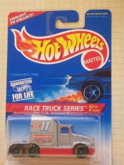 Hot Wheels Race Truck Series #2 Kenworth T600 1996 #381 Collectible Collector Car Mattel 1:64 Scale