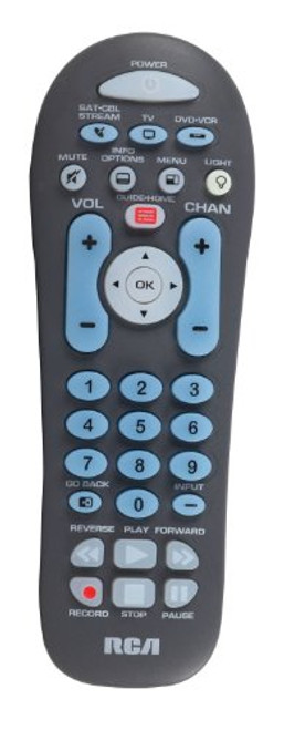 RCA RCR314WZ 3-Device Big Button Dual Navigation Remote with Backlit Keybad