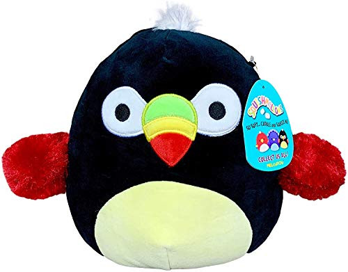 Squishmallow Kellytoy 2020 Birds Collection Plush Toy (12" Tito The Black Bird)